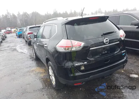 2014 Nissan Rogue Sv z USA, uszkodzony, nr VIN 5N1AT2MV0EC751095